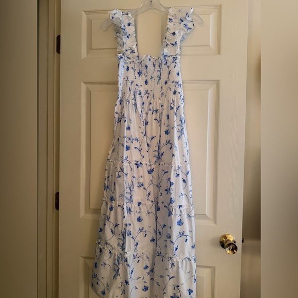 Hill House Home Ellie Nap Dress - Blue Botanical ( Medium) - Picture 6 of 8